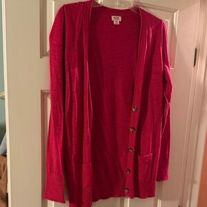 Mossimo Bright Pink Cardigan Sweater